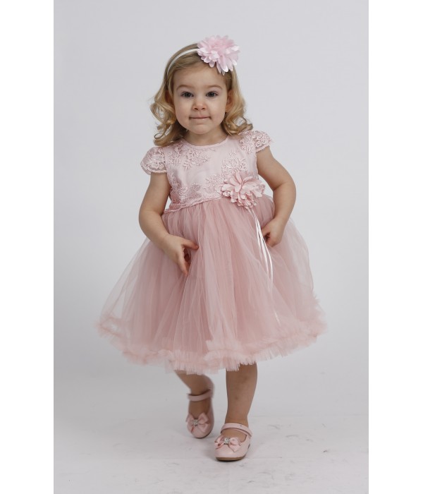 Robe De Mariage Rose Pour Bebe Fille Les Petits Mecs