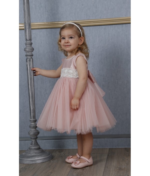 Robe Bebe Fille De Ceremonie Rose Louna Les Petits Mecs