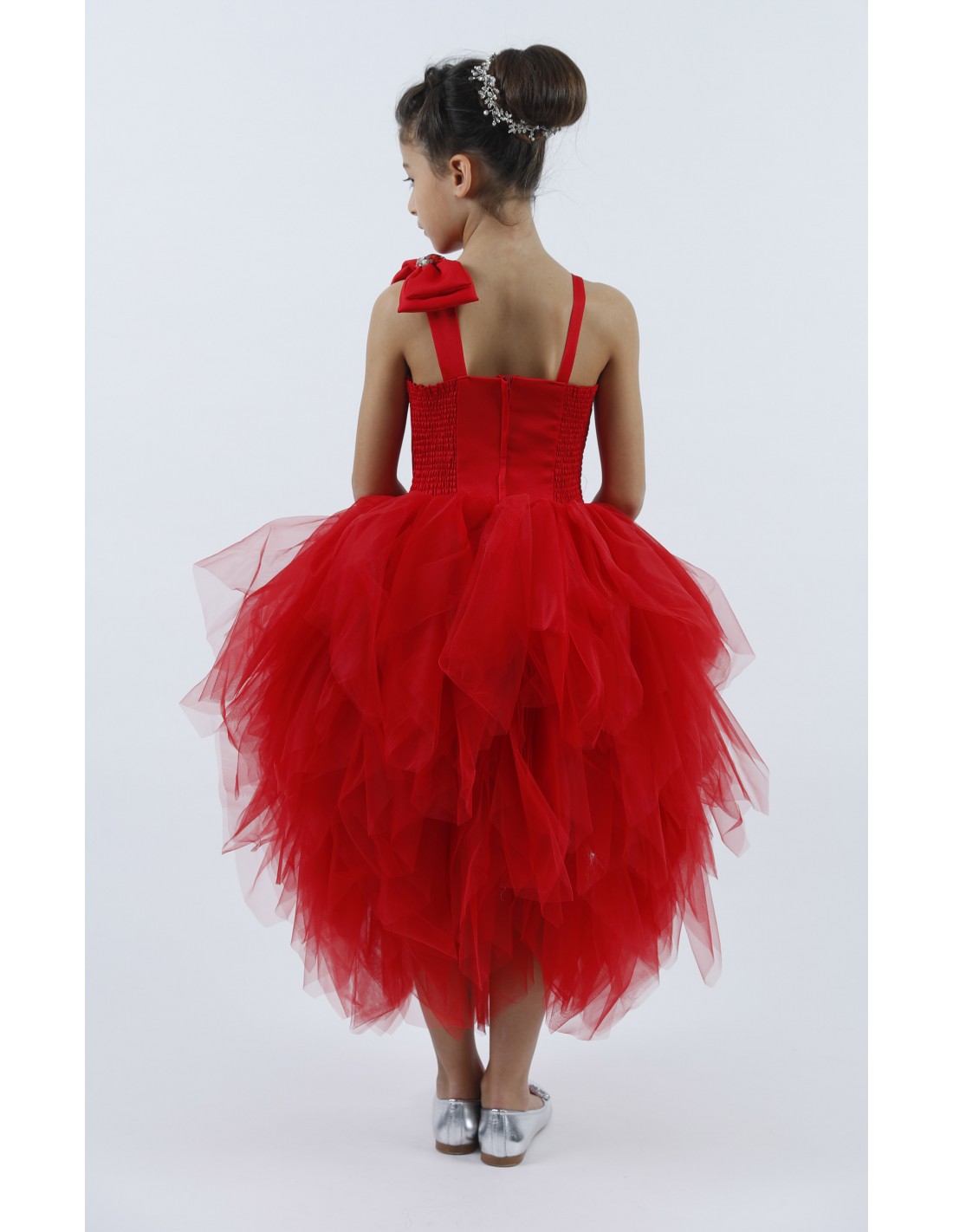 Robe de princesse rouge pour fille Tiffany  Collection Ezda TAILLE 16 ans  ( En magasin )
