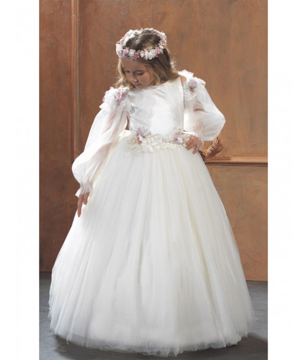 Robe fille de cérémonie ivoire Collection Ezda