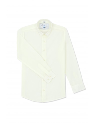 Chemise bébé de cérémonie col classique | Ivoire