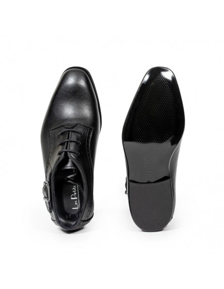 Chaussures Enfant de Cérémonie Cuir | Noir mat