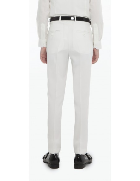 Pantalon de cérémonie garçon | Blanc