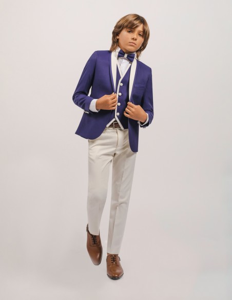 Costume garçon de mariage bleu roi | Ariel