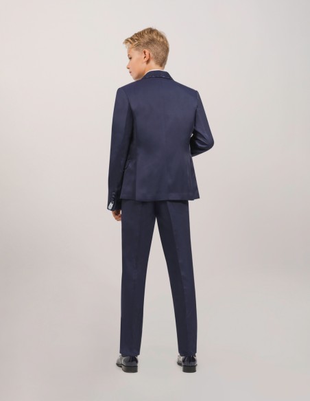 Costume Enfant Cérémonie bleu marine Steve