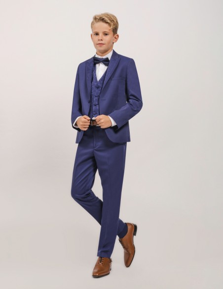 Costume Garçon de Mariage bleu roi Hugo