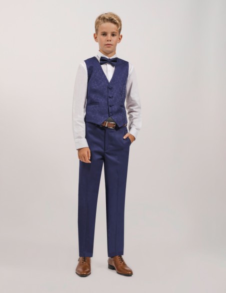 Costume Enfant de Mariage bleu roi Hugo