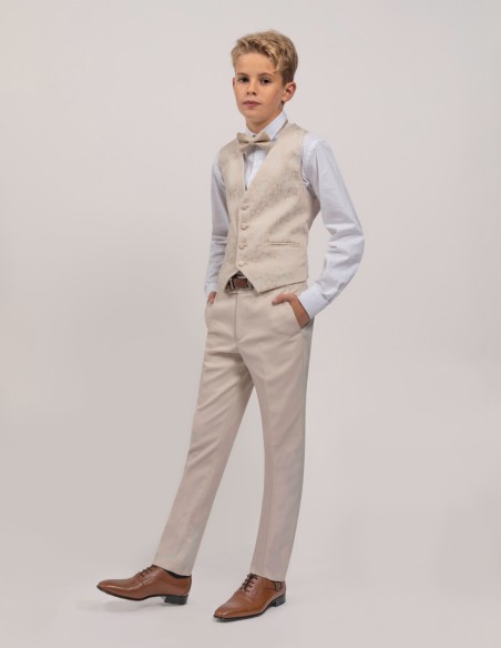 Costume Communion Enfant beige | Hugo