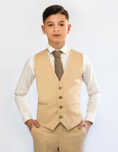 Costume Enfant Mariage beige - Jeremy