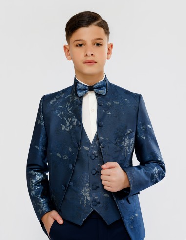 Costume Enfant 5 Pièces Bleu Marine Taille 8 Ans - Mariage, Cérémonie
