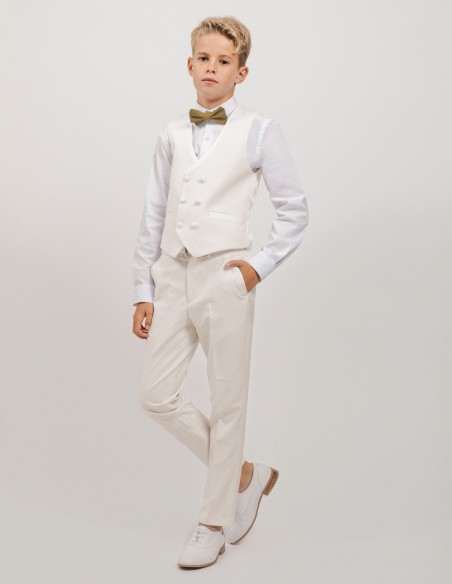 Costume garcon mariage ivoire Loic