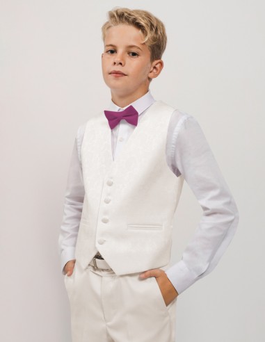 Costume Enfant de Mariage Ivoire - Costume de communion Enfant TAILLE 14/15  ans