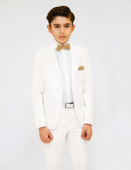 Costume garcon mariage blanc cassé - Evan
