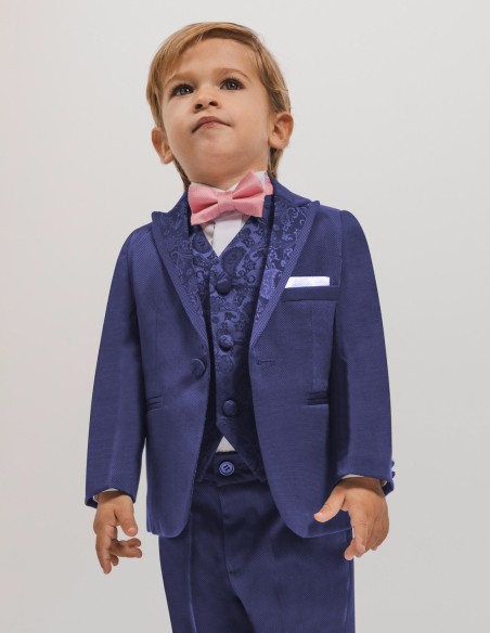 Costume Bébé de Mariage Bleu Roi Hugo