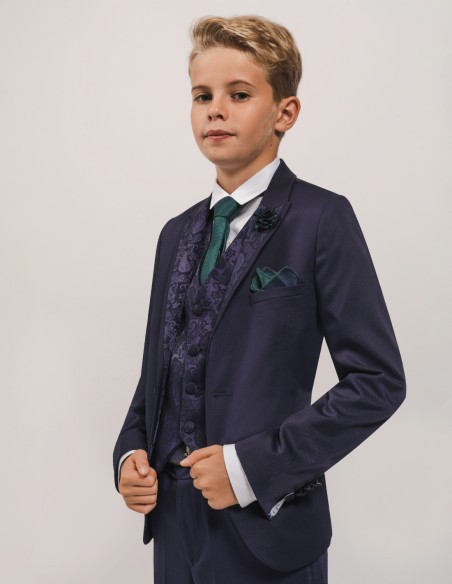 Costume Garçon de cérémonie bleu marine | Hugo