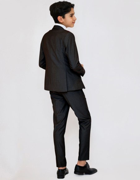 Costume Enfant de Cérémonie Gris Foncé | Enzo