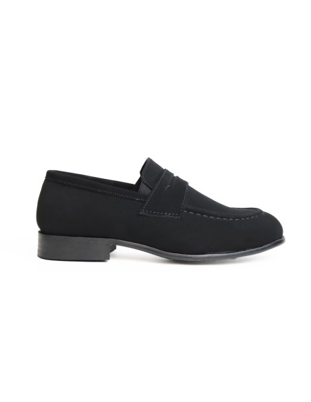 Mocassins Enfant de Cérémonie en Daim Noir Mocassins Enfant de Cérémonie en Daim Noir