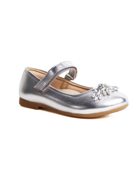 Ballerines Fille De Cérémonie et Mariage - Argenté