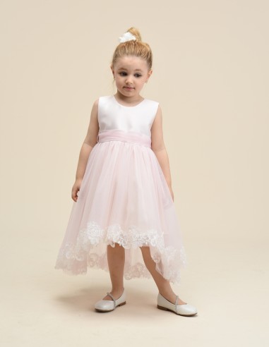 Robe Bébé de Cérémonie et Mariage rose - Zoé