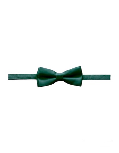 Noeud papillon enfant satin| vert émeraude