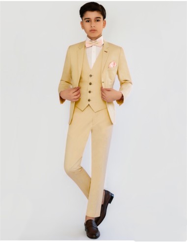 Costume Enfant Mariage beige - Jeremy