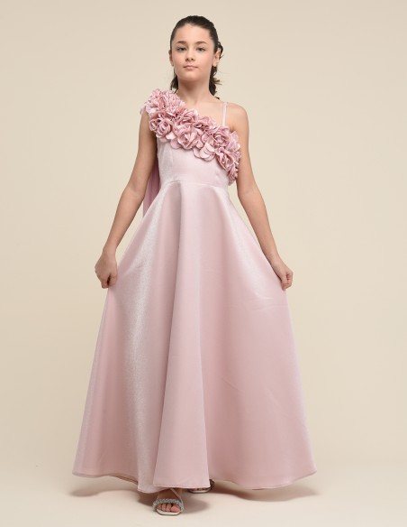 Robe de Cérémonie et Mariage Pour Fille rose