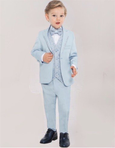 Costume Bébé de Mariage Bleu ciel - Gabriel