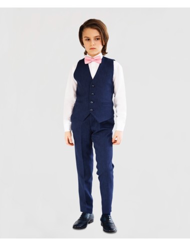 Tenue de Cérémonie Bébé Garçon Gilet & Pantalon - Bleu Marine