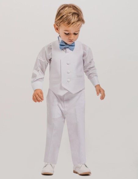 Costume Bébé de Baptême Blanc