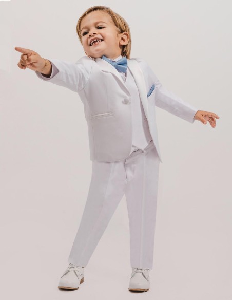 Costume Bébé de Baptême Blanc