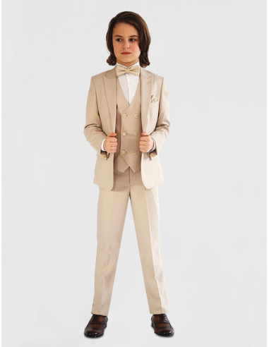 Costume de cérémonie enfant beige