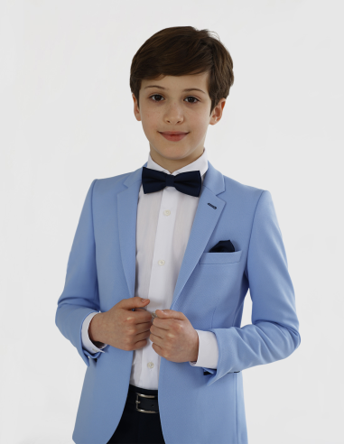 Costume enfant de mariage bleu ciel