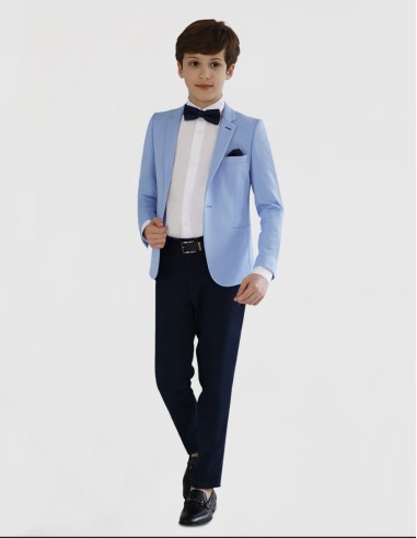 Costume enfant de mariage bleu ciel