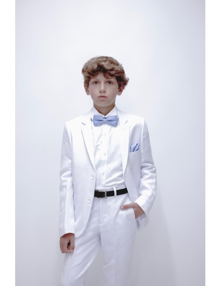 Costume Enfant de Cérémonie en Lin blanc