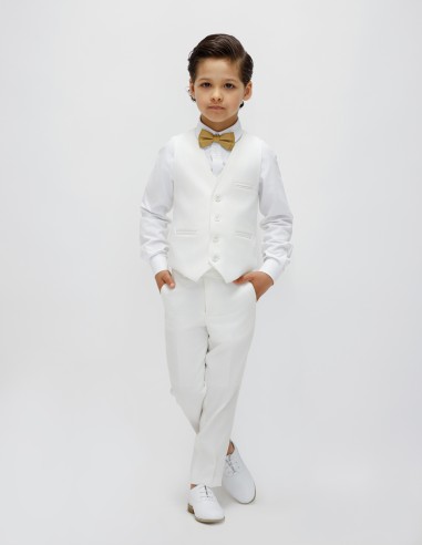Tenue de communion garçon gilet et pantalon