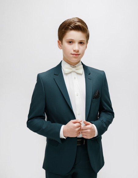 Costume Garçon De Mariage Vert Foncé