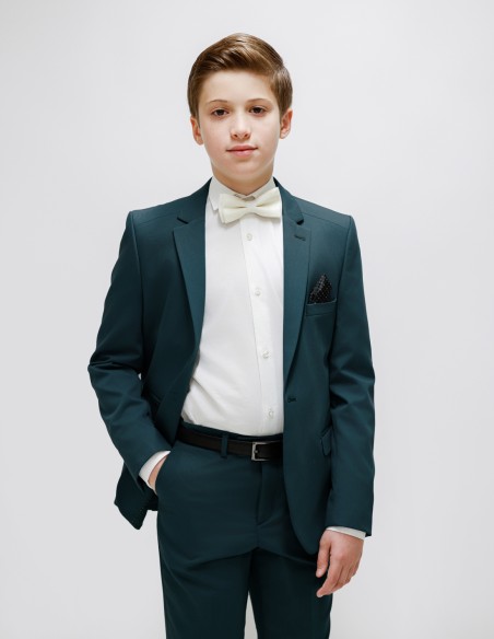 Costume Garçon De Mariage Vert Foncé