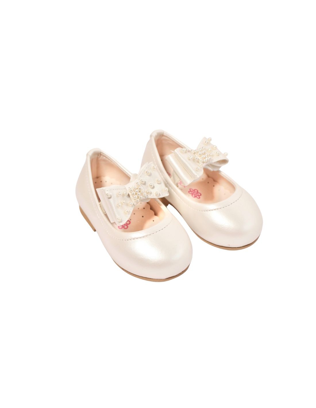 Ballerines Bébé Fille avec nœud perlé 2