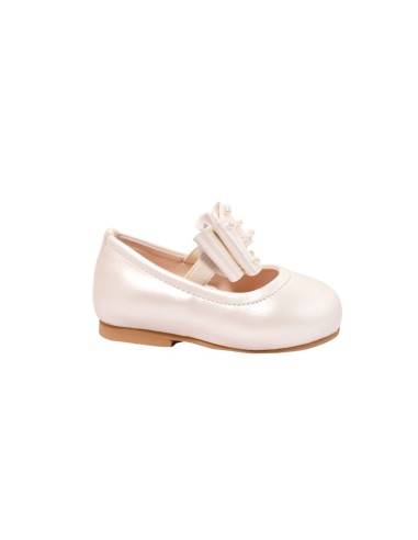 Ballerines Bébé Fille avec nœud perlé