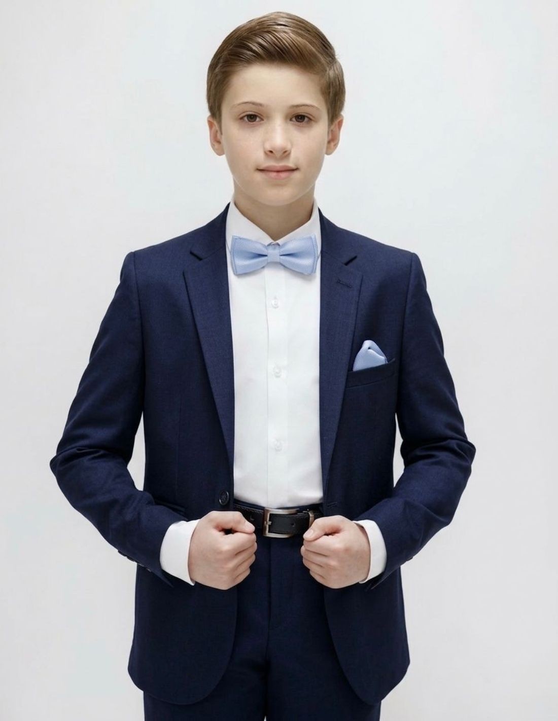 Costume enfant mariage bleu marine 2