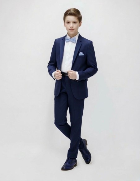 Costume enfant mariage bleu marine