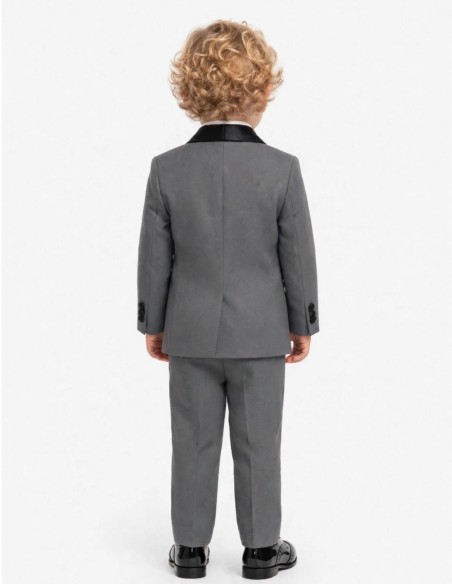 Tenue de Mariage Bébé Garçon Noir et Gris | Loic