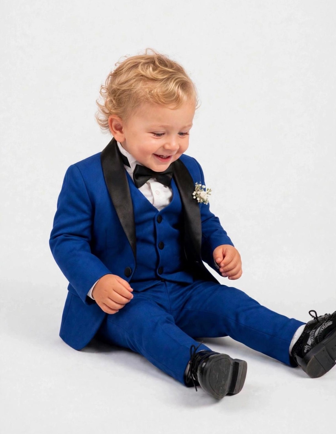 Costume Bébé de Cérémonie Bleu 2