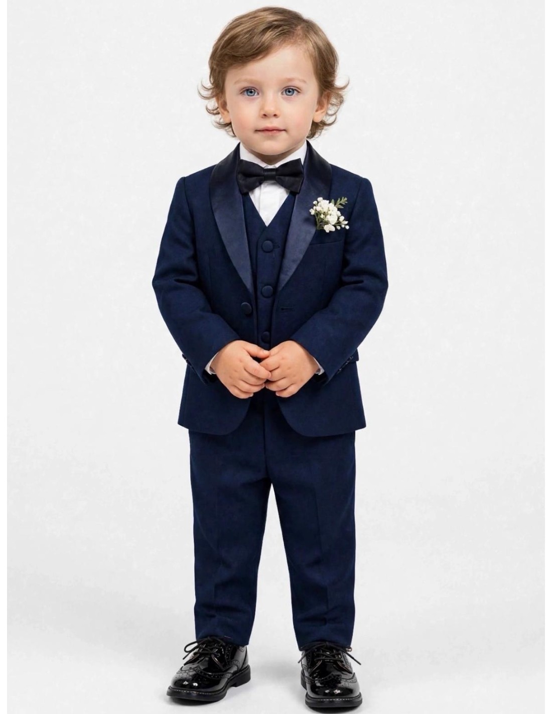 Smoking bébé garçon bleu de Mariage 2