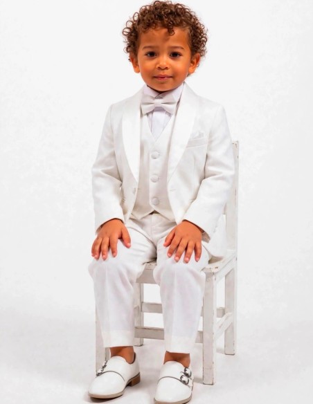 Costume Bébé de Baptême Blanc