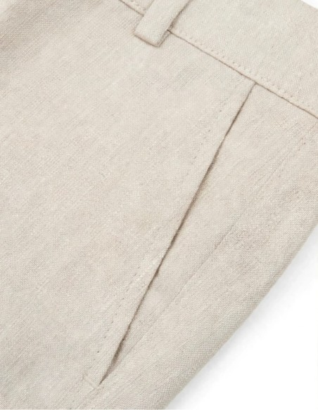 Costume Enfant en lin Beige de Cérémonie – Arthur