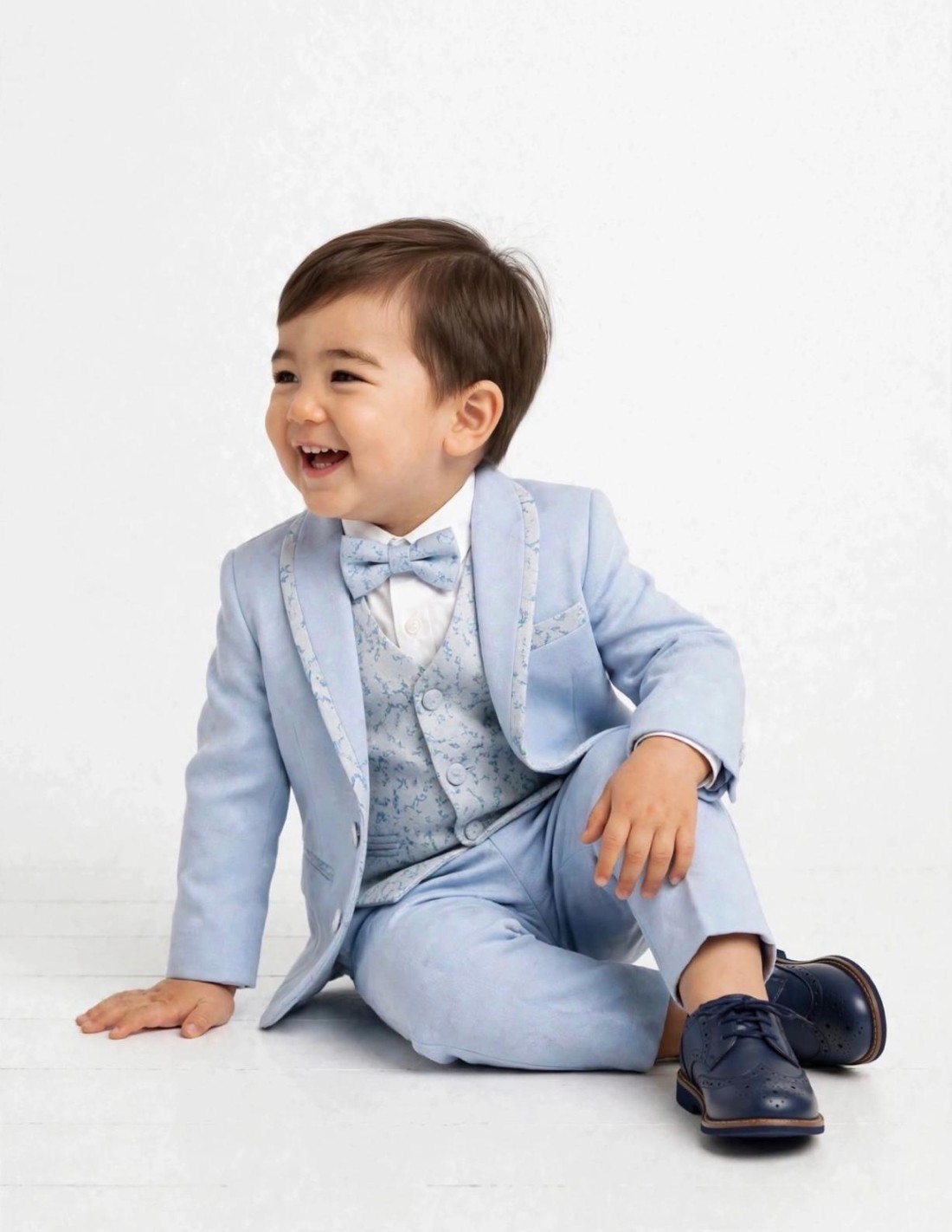 Tenue mariage bébé garçon bleu ciel 2