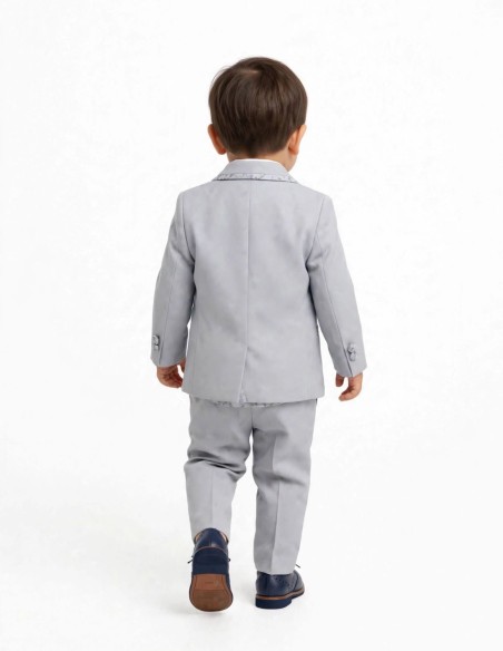 Costume Bébé Garçon Gris de Mariage | Steve