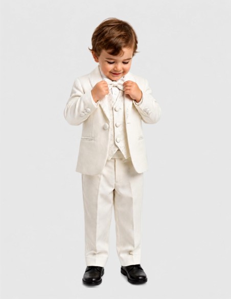 Costume Bébé de Baptême ivoire