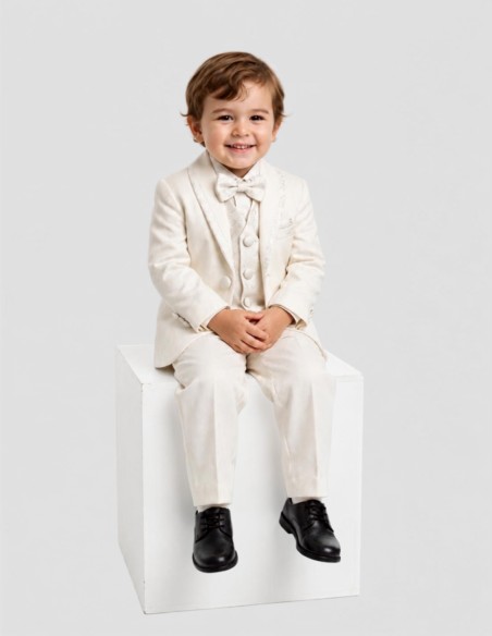 Costume Bébé de Baptême ivoire
